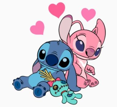 °•°Michael Clifford and Crystal Leigh as Stitch and Angel; a thread °•°