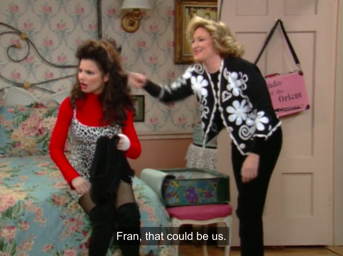These are for all the people who have a friend named Fran. Make them (us) smile.  #TheNanny 3/7