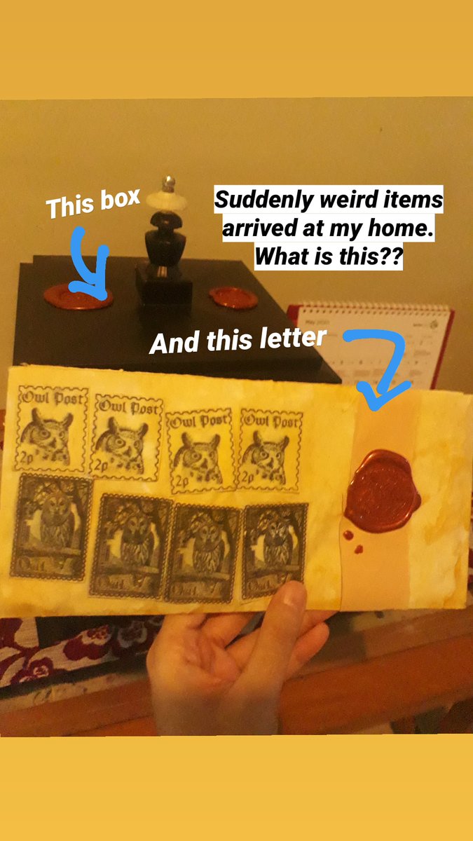 A mysterious box arrived at my house. It has Hogwarts' seal. What is this?? O.o(A photo story thread) #FantasticBeasts  #FantasticFans  #HarryPotter  #WizardingWorld