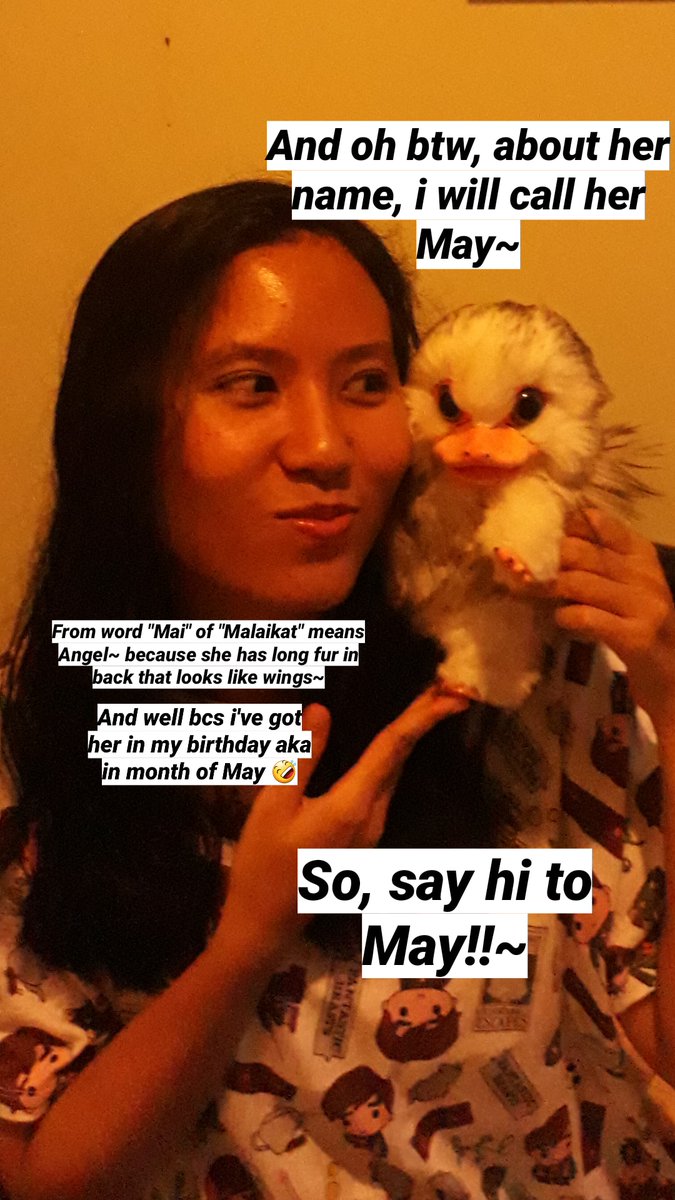 Aaaaa it's an Albino Niffler!! Newt (actually my rl friend xD) give it to me as birthday gift and entrust me to take care of it  Say hello to my new family, May!