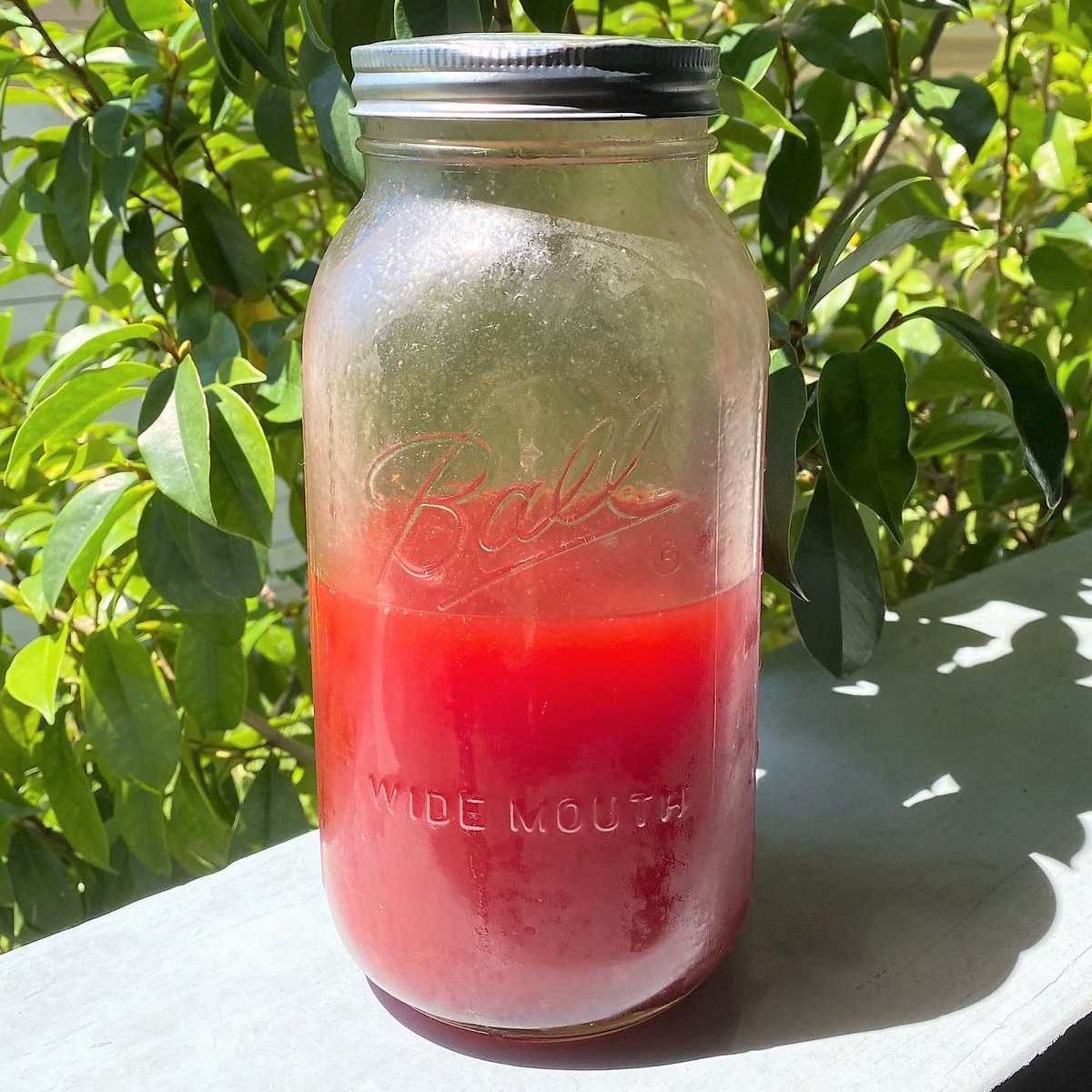 In the spirit of my Totally Analog Pineapple syrup, let’s make Fassionola! It& #39;s a Tiki staple in recipes like the Hurricane. There are both red and gold varieties. The red focuses on berry and has been described as similar to Kool-Aid syrup.