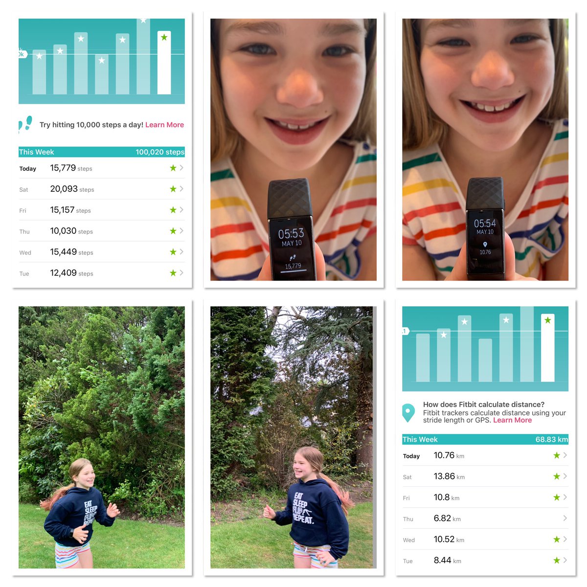 Fphillips_80's tweet photo. Megan has finished the week off & completed her target of 100,000 steps without leaving the house/garden #StayHomeSaveLives Sheโs clocked 68.83km running & walking for the @chsinfantjunior V @stockportgs PE challenge ๐๐ผโโ๏ธGo CHS ๐๐ป ๐๐ป @CHSJuniorSport #CHSactive #CHSuccess #OneCHS https://t.co/welpDb4E0p