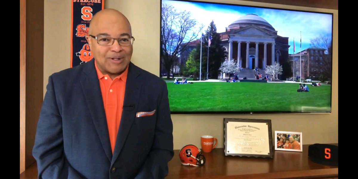 SUAlums's tweet photo. “I can tell you now as an alum, once Orange, forever Orange. We’re part of a great team together. Congratulations Class of 2020. Welcome to the team.”
🍊🎓 #SUGrad20

-@miketirico ’88 https://t.co/7n6ctF9orV
