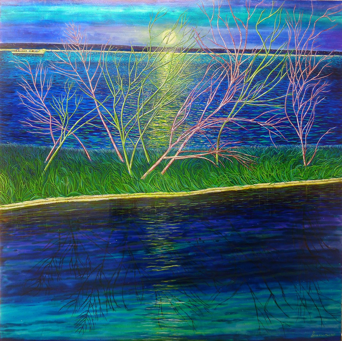 BettiDumi's tweet photo. Sounds carried by the wind.
Size 45.1 x 45.1 x 1 in.
It' a mixed media artwork : metal foil, glass colors and oil colors on chalk prepared honeycombcore wood panel.
#duminucoelisabetta
#saatchiart #saatchigallery 
#contemporaryart #oilpaintings
#landscapepainting #fineart https://t.co/6TRjrLLbjq
