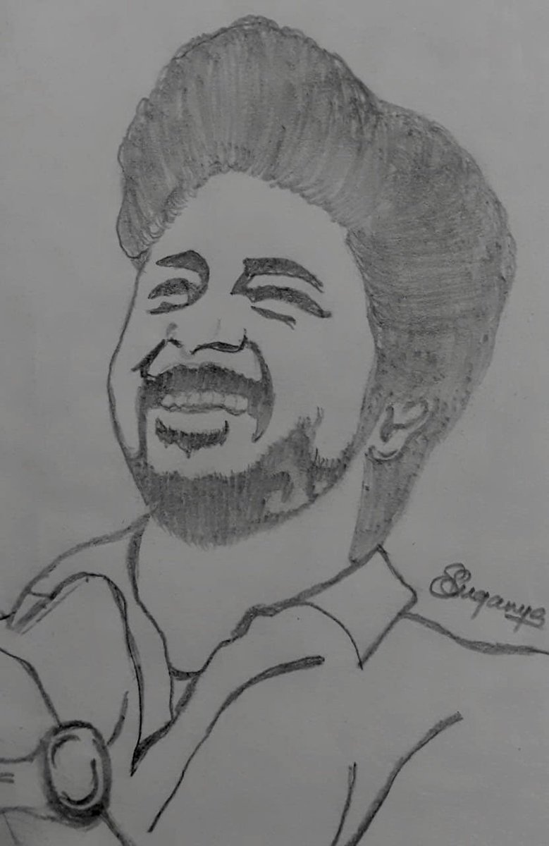 strsakthirajan's tweet photo. @Siva_Kartikeyan Sir Its Drawn by Your Diehard Fangirl S.Suganya. Kindly Say “Hi” to her. She will be in Air If She Receives The Applauds From You sir. https://t.co/BsuKjpobHj