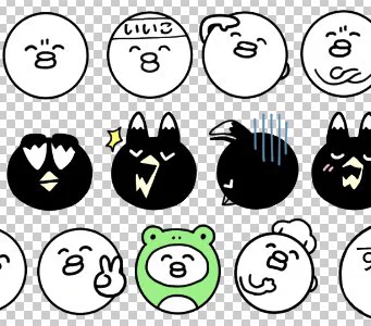 LINE絵文字作ってます!全40種類で、文章の最後につけたり、普通にスタンプとしても使えます。 