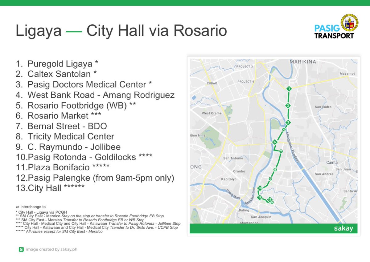 City Hall to Ligaya via PCGH City Hall to Ligaya via Rosario