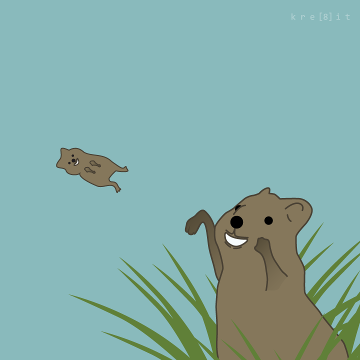 kre8itdesigns's tweet photo. #HappyMothersDay! 

#funfact: #quokkas won't actually toss or #yeet their babies (Quobe!) but will expel their offspring from their pouch when threatened. Moral of the story; we appreciate all the moms who raised us from a fetus &amp; didn't yeet us!
Inspired by @sirjoancornella https://t.co/VaYKPonNkA