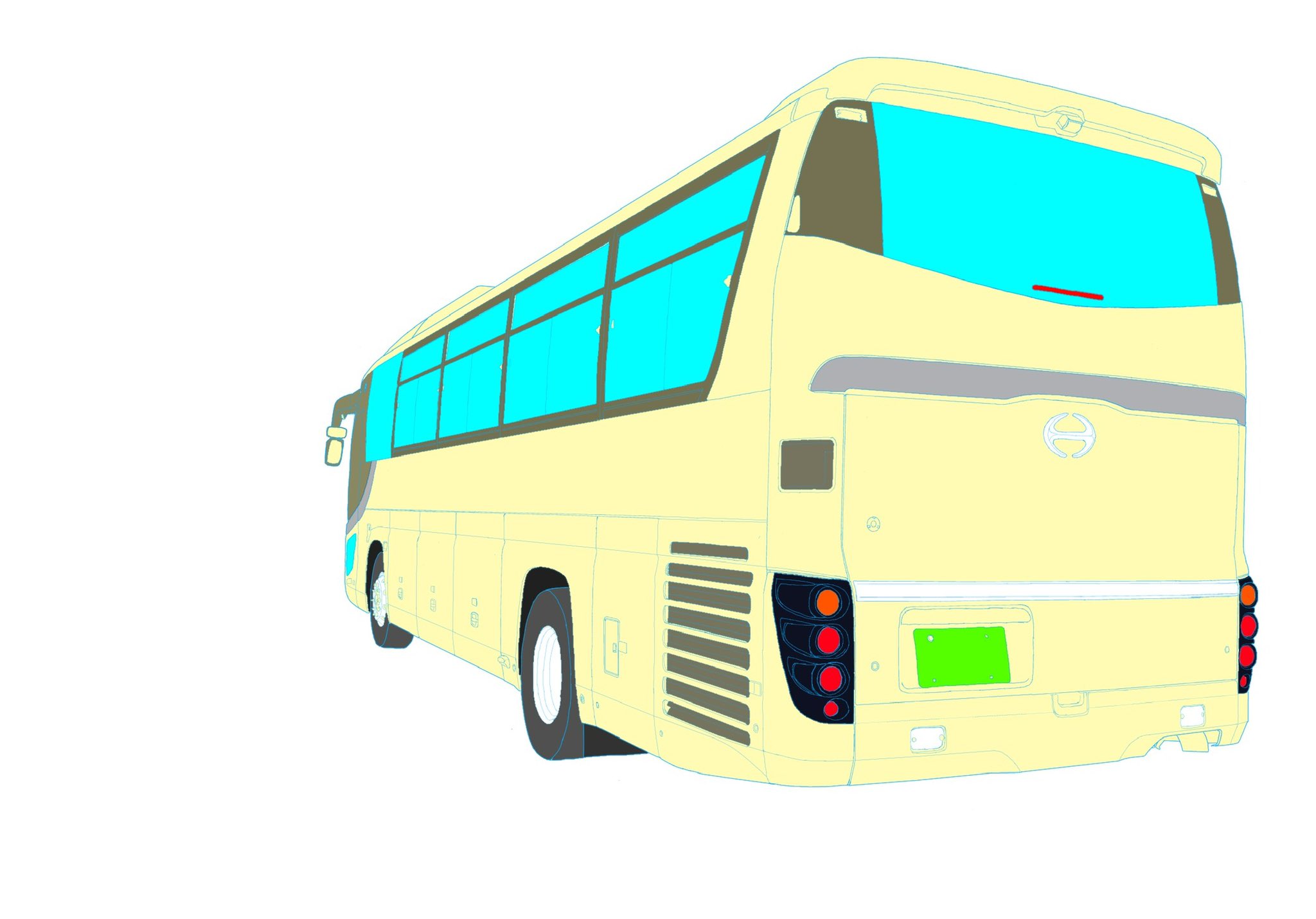 Nikei お絵描き運転手 バスイラスト作業 改めておはようございます 車内を描いて良い感じになってきました 車内もう少し明るくさせた方が良いかな T Co Agefgnywl5 Twitter
