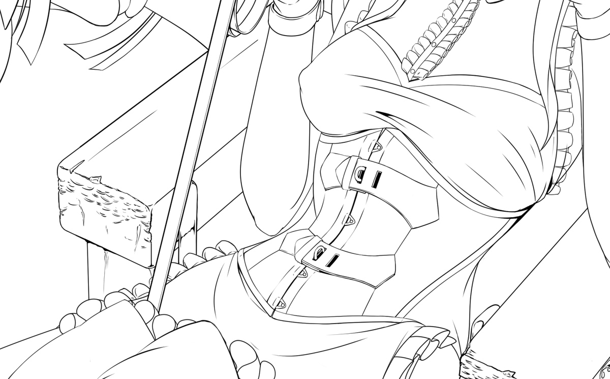 本日の進捗
拘束椅子の肘掛けの末端部分って、爪痕すっごいつくんだろうなぁとおもい描き込んでみました。 