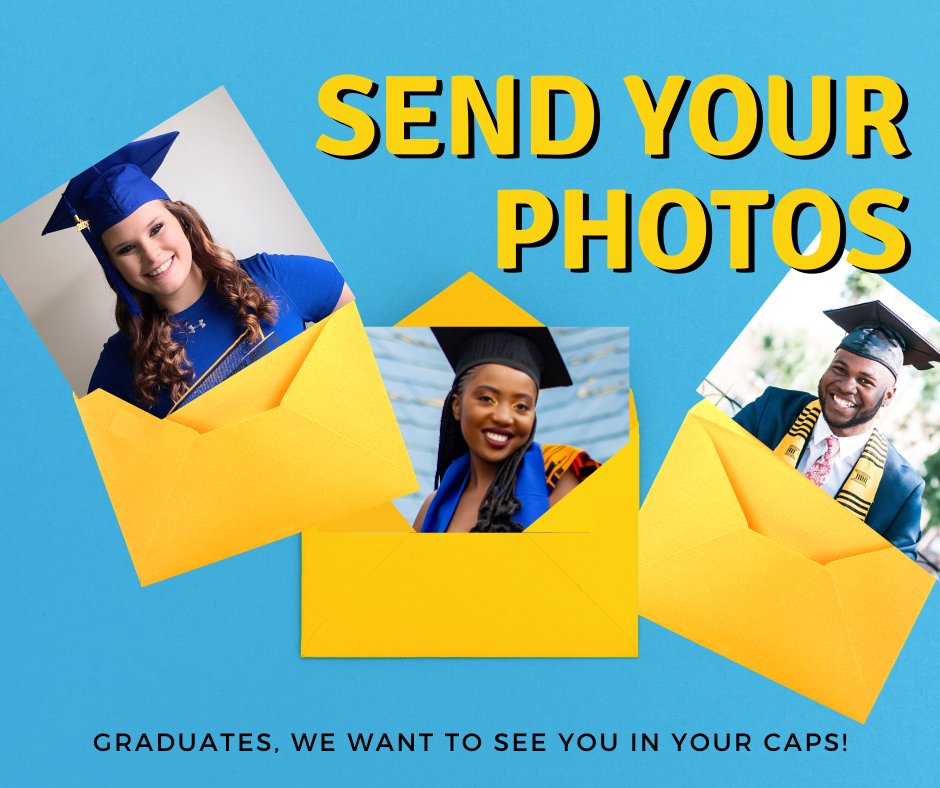 PatrickHenryCC's tweet photo. Graduates, don't forget to send us your cap photo by Monday at 5PM! 
We've received some really great submissions so far and can't wait to see them all together on Saturday during our virtual graduation! https://t.co/cRNLJM0nJg