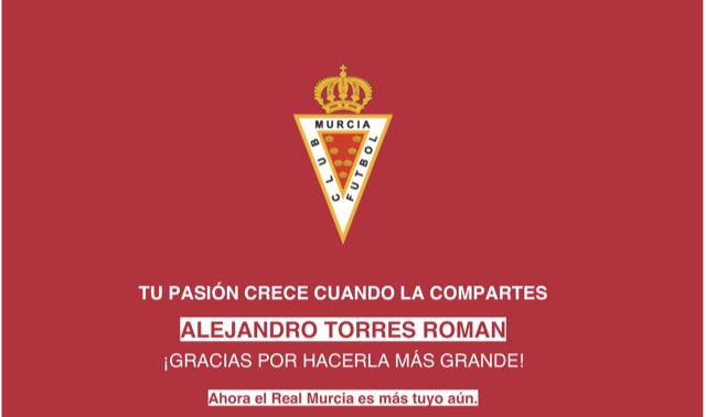 9chando's tweet photo. Nunca caminarás solo ⁦⁦@realmurciacfsad⁩ #HazloSuyo #RMU https://t.co/NqB8OGiVdr