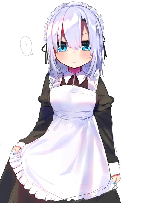 メイドの日だったんだよぉ!!!!! #マル描いてちょんっ 