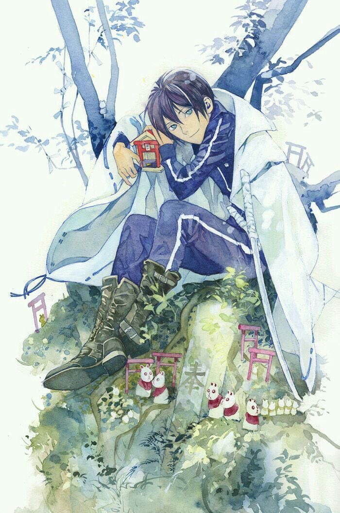 noragami official art and book covers : a beautiful thread 