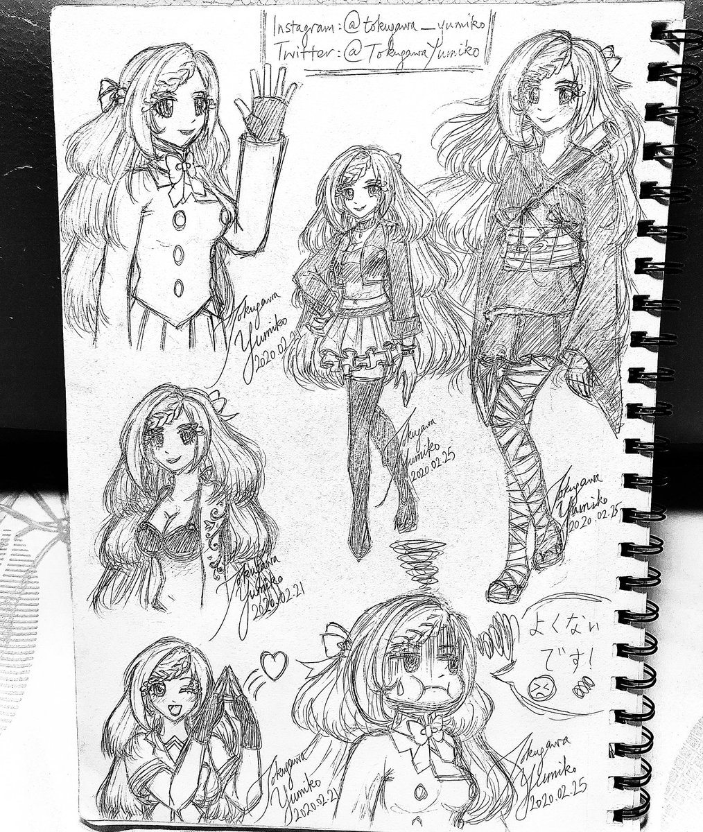 TokugawaYumiko's tweet photo. #tokugawayumiko #tatsumakikanao #lineart
#blackandwhite #roughsketch #pencilart #pencilsketches #sketches #myownstyle #part1 #animegirls #originalcharacter #originalmangaseries #originalcharacterdesigns #likeforlikes #likeforanime #likeformanga #followformore #followformoreinfo https://t.co/87GfBJgSoR