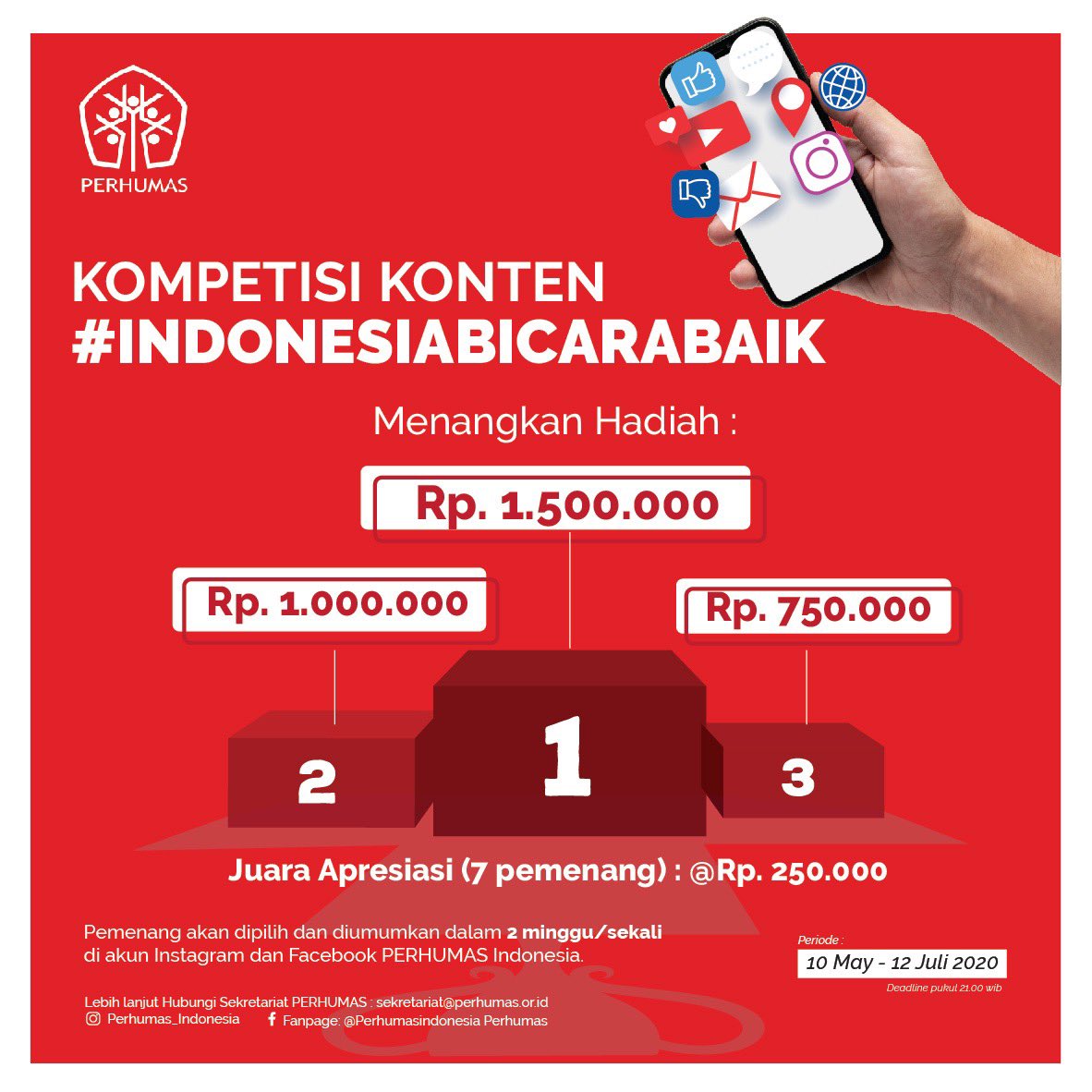 Perhumas Auf Twitter Mari Bersama Sama Gotong Royong Agar Pandemik Covid 19 Ini Berakhir Dengan Menyebarkan Konten Narasi Optimisme Jangan Lupa Catat Tata Cara Dan Ketentuannya Ya Sobat Humas Indonesiabicarabaik Bersamauntukindonesia