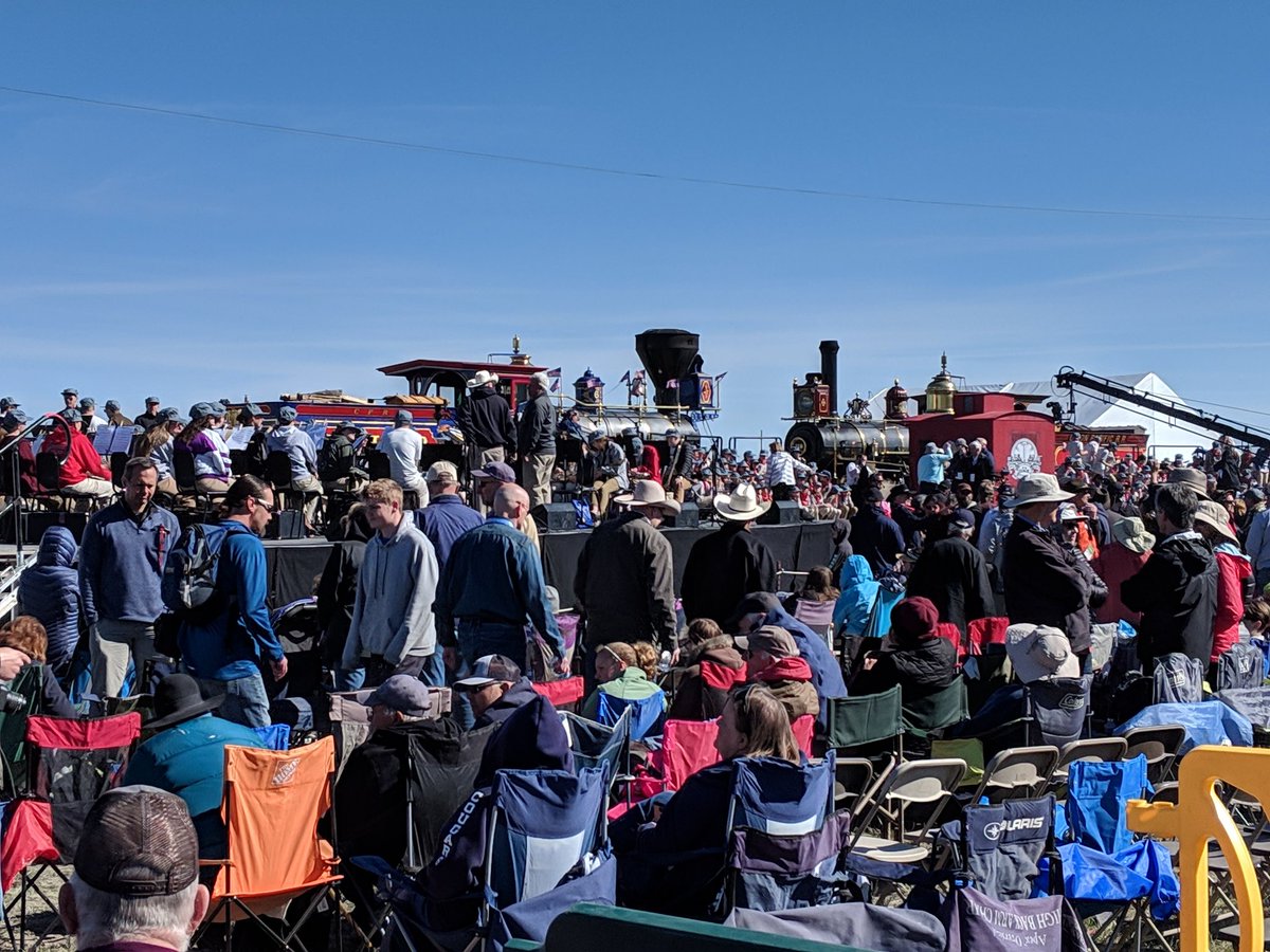 As you can see, it was very crowded. I didn't take a lot of pictures because they're just pictures of crowds. I've got pictures from a previous trip to Golden Spike.