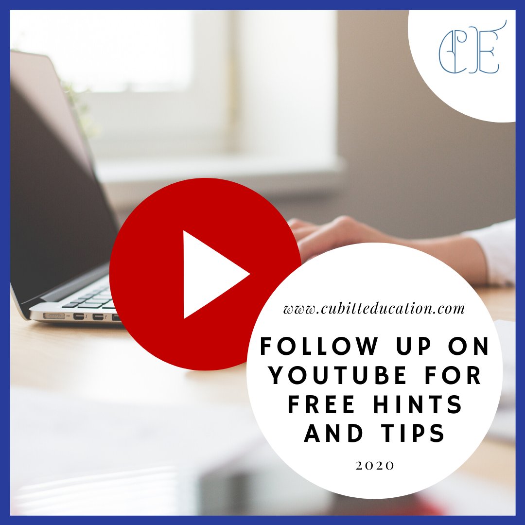 EducationCubitt's tweet photo. Follow us on YouTube for FREE hints and tips #EducationMatters https://t.co/NLIBbc1Sbl https://t.co/DtSr95Neip