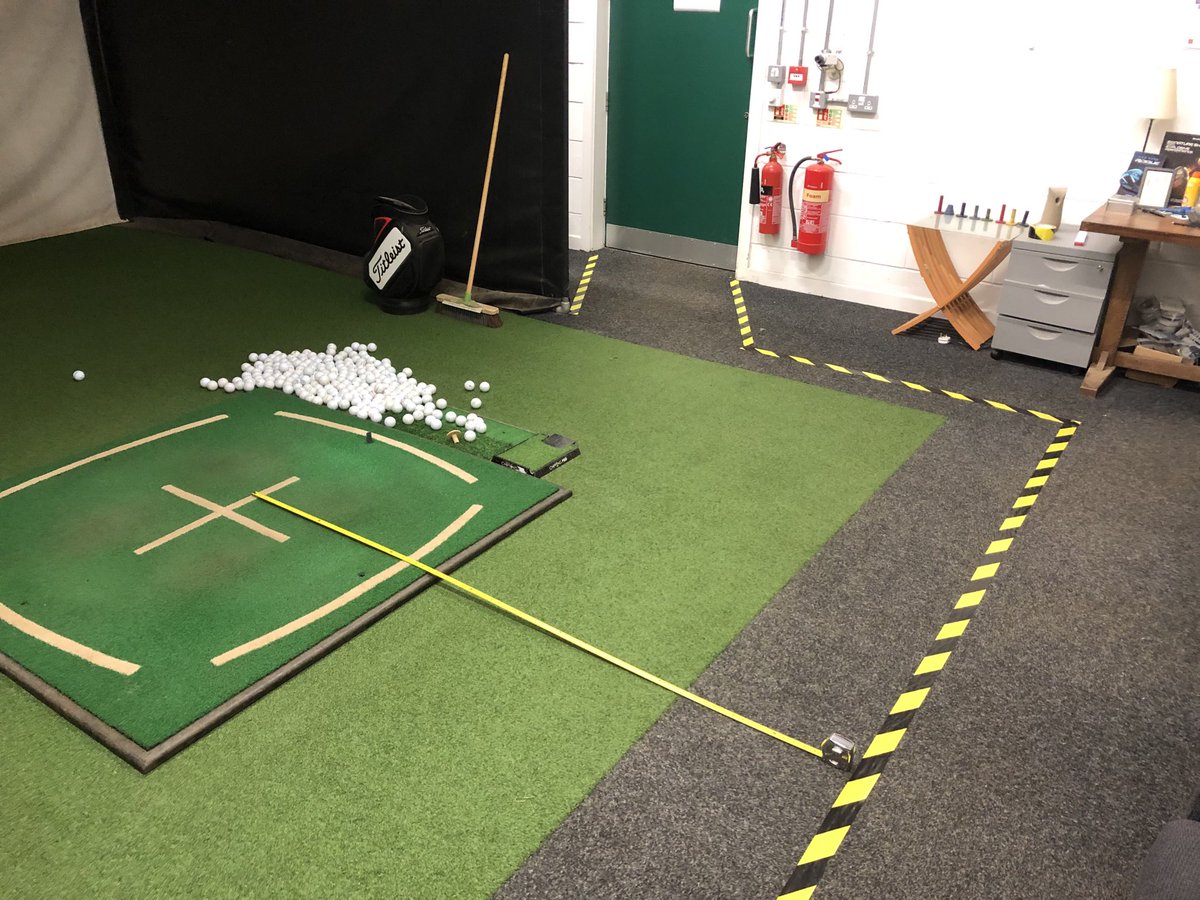 craigcowper's tweet photo. Just been making the studio safe for social distancing for when we are allowed back to coaching, whenever that may be. https://t.co/05fzV7dhoQ