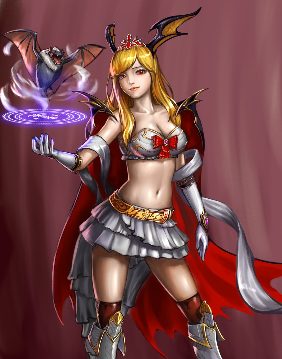 Celega1090's tweet photo. Shadowverse [Queen Vampire]
.
.
.
#섀도우버스 #뱀파이어여왕 #뱀파이어 #숲박쥐 #박쥐 #마법진 #일러스트 #아트  #그림 #커미션 #shadowverse #queenvampire #bat #forestbat #magiccircle #illustration #illustagram #art #painting #commissionart https://t.co/pDE8xEhnC0