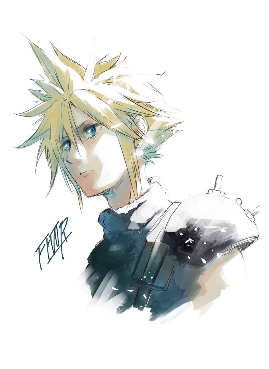 僕がツンツンヘアーをよく描く原点が彼です 人生のヒーローです Ff7r 内藤マーシー 甘神さんちの縁結び 第一巻発売中のイラスト