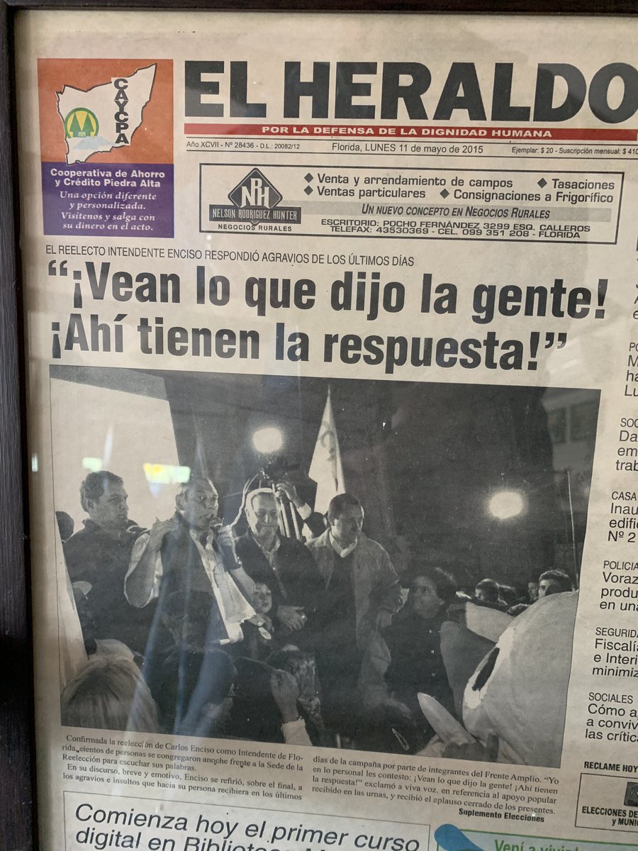PajaroEnciso's tweet photo. Hace exactamente 5 años nos dieron el mayor respaldo posible, hoy en tiempos difíciles seguimos con un gran equipo trabajando por la gente. @amo_62florida https://t.co/uGs34SlLGa