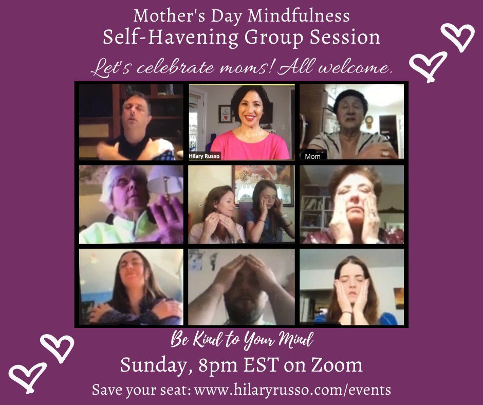 HilaryRusso's tweet photo. The first hug we ever received was from our moms. Join me tonight to celebrate moms everywhere and yourself. My gift to you and mom. https://t.co/utM3XGReeV #HIListicallySpeaking #HappyMothersDay #SelfCareSunday #Havening #SelfHavening https://t.co/PufEf883ob