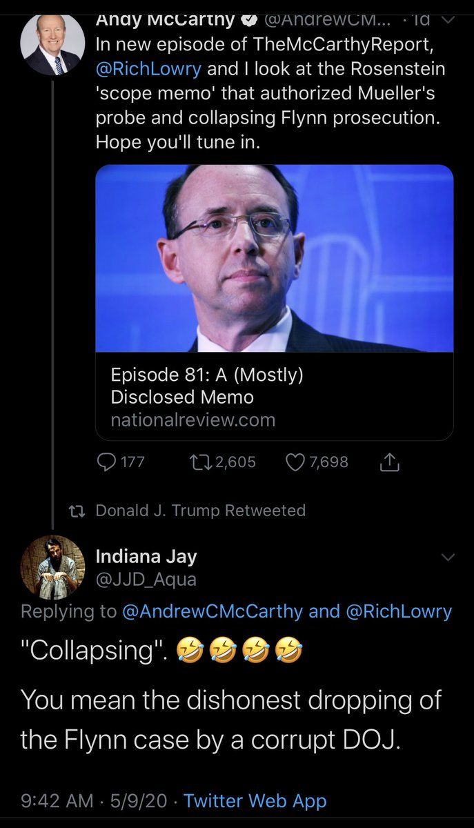 Trump is so dense he retweeted a reply he misread that (accurately!) describes Bill Barr’s DOJ as “corrupt.” Unbelievable, and the account he retweeted is baffled by it.