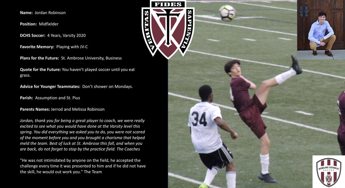 DCHSBoysSoccer's tweet photo. 2020 Senior Spotlight:
Jordan Robinson. Midfielder.
@MaroonCrew https://t.co/Q2HP9eMRTY
