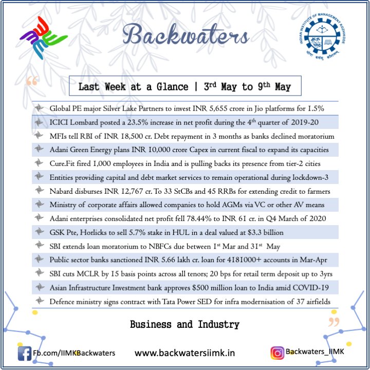 backwatersiimk's tweet photo. Keep yourself abreast with the weekly bulletin through our "Last Week at a Glance" https://t.co/nzxFWVjjoR