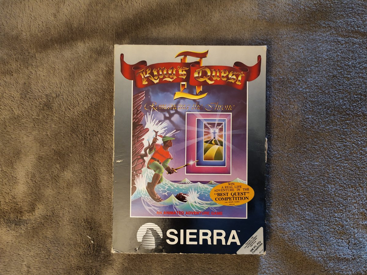 King's Quest II : Romancing The Throne - 1985Comme j'ai commencé ce week-end le jeu de 2015, je me disais qu'on allait retourner un peu aux racines de Sierra. Ou presque. #retrodimanche  #RETROGAMING  #iciaussiunmortvivant1/