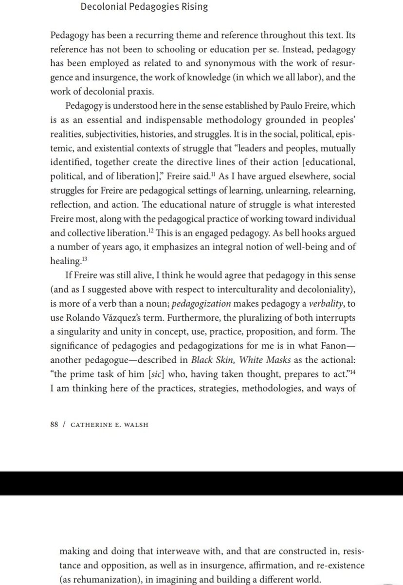 "It is in the social, political, epistemic, and existential contexts of struggle that “leaders and peoples, mutually identified, together create the directive lines of their action [educational, political, and of liberation],” Freire said"