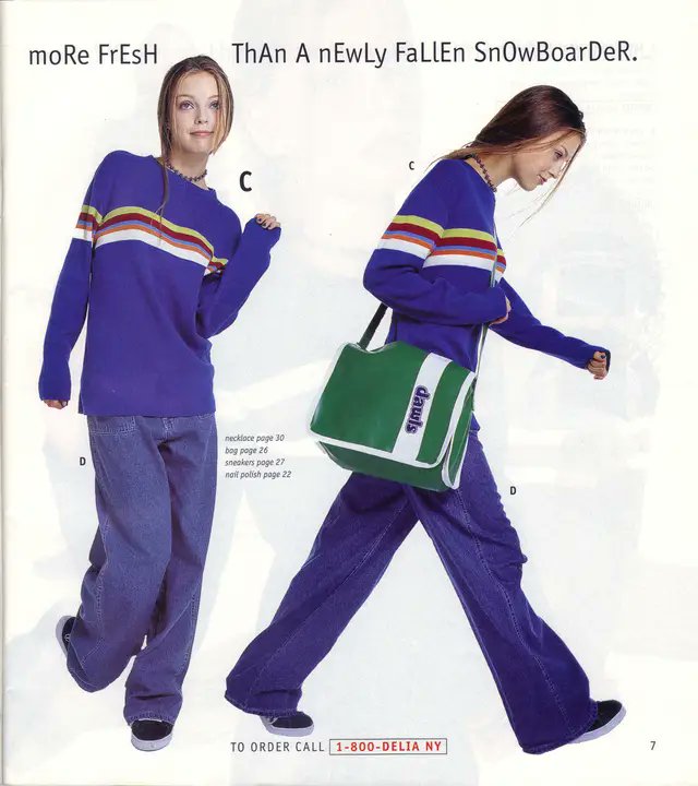 We had such a unique take on posture in the '90s...