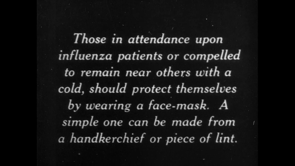 Imagine if a modern government decided to base their public health strategy on the way things were done 100 years ago  https://player.bfi.org.uk/free/film/watch-dr-wise-on-influenza-1919-online