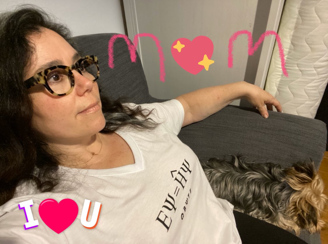 My kid snuck a pic of me while I was watching TV so she could make this #mothersday e-card and I look like a fucking corpse. A happy corpse. 😂😂😂❤️