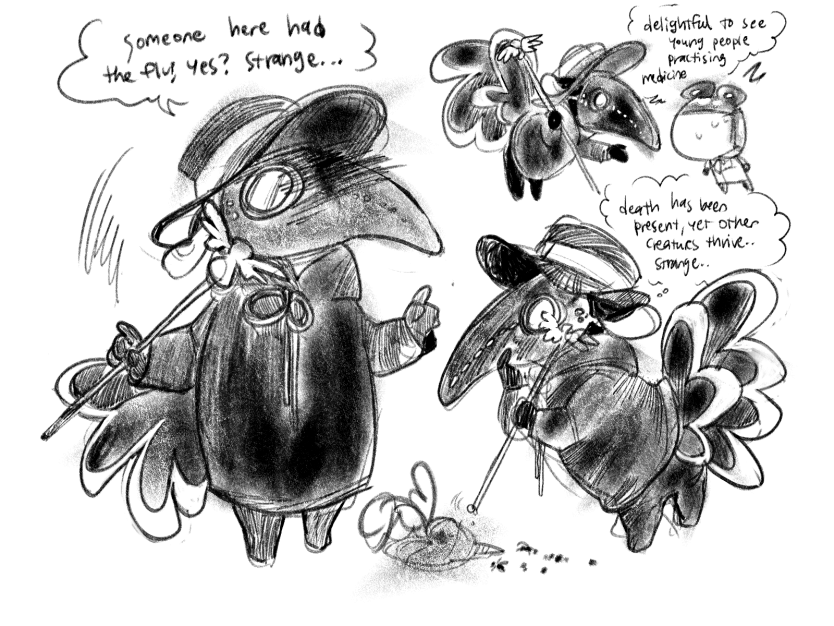 i went livid over @byeongpyeong 's cranky anteater plague doctor, i had to honor him https://t.co/R0PoHvw2gE 