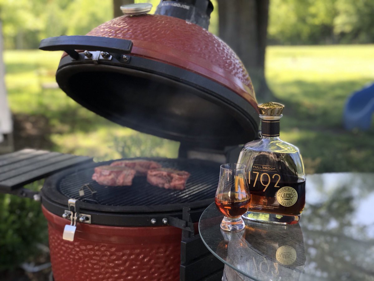 Happy Mother’s Day!  Tonight this 1792 Full Proof pick from @acespirits is helping me reverse sear these filets in honor of my better half!

#1792bourbon #1792fullproof #bourbonwhiskey #bourbongram #kamadojoe #kamadojoenation #kamadogrill #grilling #grillingandchilling