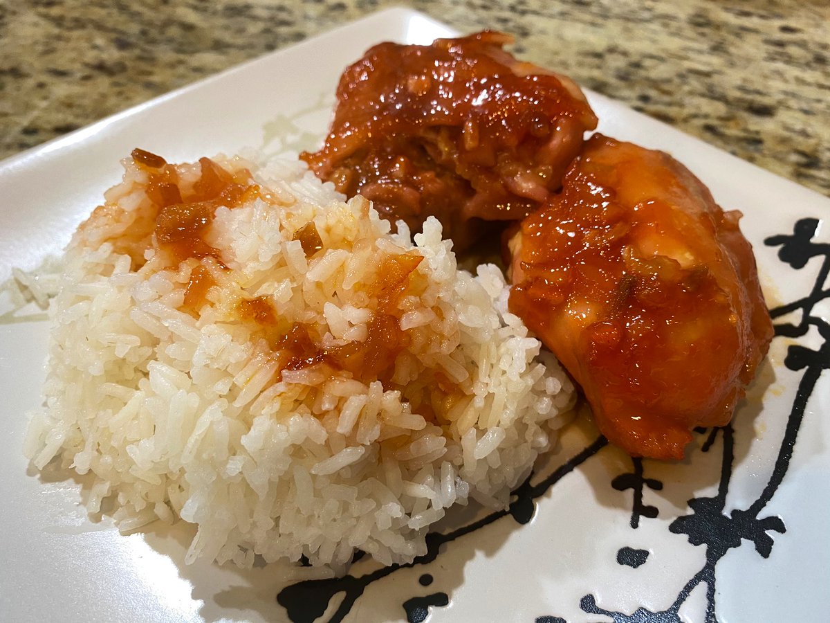 Plate with rice and you're done! The sauce is amaaaaaazing with rice, btw.