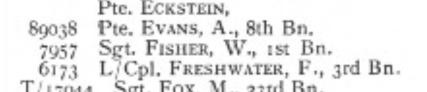 He had been awarded the  #MilitaryMedal for bravery in combat and can be found in the London Gazette and in something called the British Jewry Book of Honour, now Sergeant Fisher with the same ID number 7957 as given in archive documents  https://www.jewsfww.uk/media-centre.php