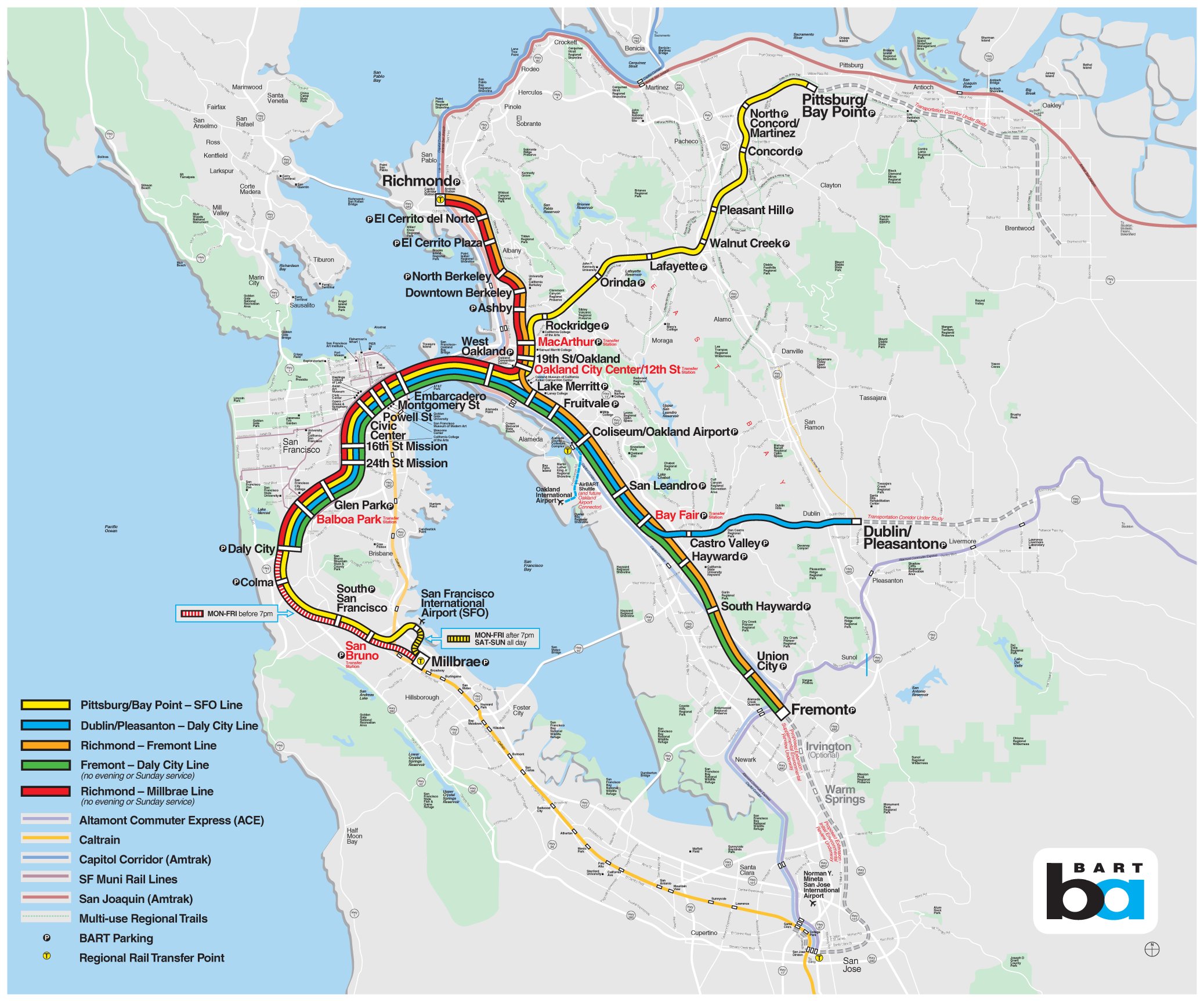 New Bart Map 2020 Bart On Twitter: "We Made Some Tweaks Over The Weekend To The Version Of  The Bart System Map We Showed You On Friday. Full Details About Our Process  Of Updating The Map