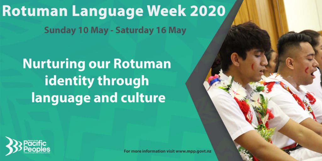 NZPassports's tweet photo. Noa’ia ‘e mauri! This week we celebrate Rotuman Language Week. You'll find a calendar of events and more helpful resources on the @Pacific_Peoples website: https://t.co/aGT7pvLlgJ 🌺 #RotumanLanguageWeek https://t.co/KIF6ADYyZu