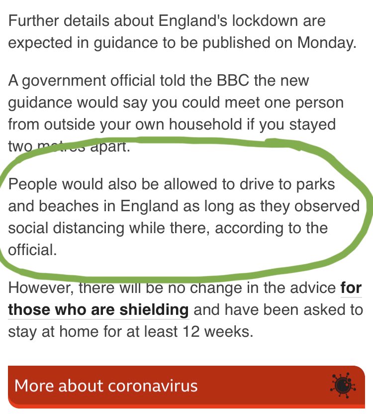 SaamAli_'s tweet photo. “Right...pack your bags darlin, let’s go Scarborough. Remember to pack the masks!”

Is it me or is this totally contradictory to the term “lockdown”?

How are we gonna socially distance when we’re encouraged to go to the beach? 

I don’t get it @BorisJohnson 

#coronavirus https://t.co/Sqf3ZK4Dc1