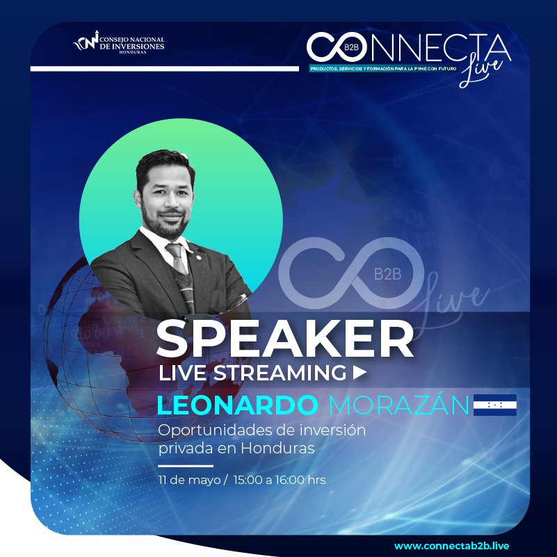 CNI_HN's tweet photo. Mañana inicia la primera #ExpoVirtual regional: #ConnectaB2BLive.
REGÍSTRESE gratis y asista a las conferencias de los especialistas del #CNI.
Solo ingrese a https://t.co/VwwRPl3PlJ, y haga clic en "Salas de Conferencias".
¡LES ESPERAMOS!
#ConnectaLive #Honduras https://t.co/fqBGc6UJAo