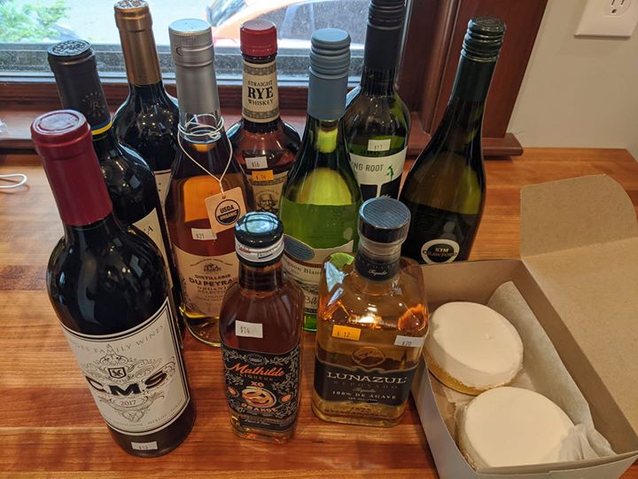 clconaway's tweet photo. Two moons from @lyndellsbakery to celebrate my nephews' fourth birthday, plus $150 worth of liquor from @ballsqfinewines. #SolidAfternoon #LivingMyBestQuarantineLife https://t.co/LUJ4zFr6dZ