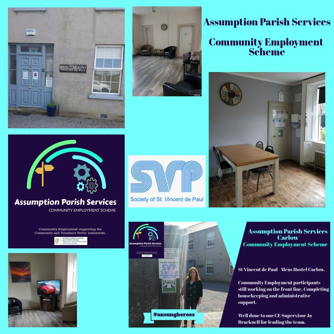 CESupervisor's tweet photo. Our colleague in Carlow - Jo Bracknell and her team in Assuption Parishes CE Scheme working with partners @SVP_Ireland to ensure essential services continue during #covid19 @Kathleensf1 @JPPhelan @greenparty_ie @labour @fiannafailparty @FineGael #CommunityresponseIRE https://t.co/woAZpgahIN