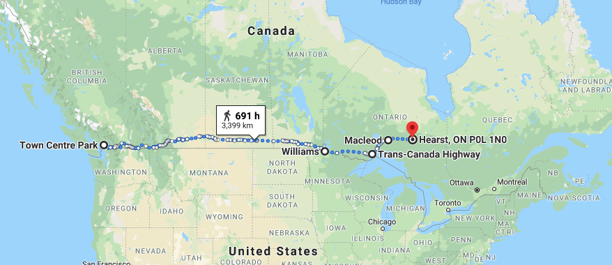 CMFSC's tweet photo. DAY 12 of the #RuntoHalifax challenge! CMF's BCSPL teams are nearly through Ontario and travelled 226 kms! Just over 2,000 kms to go! 
#cmfsc #novascotiastrong https://t.co/JrvbIWMhu1