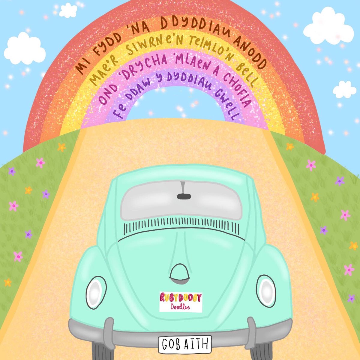 DoodlesRuby's tweet photo. Fe ddaw y dyddiau gwell.
Better days will come.
🌈 https://t.co/T2Wenlw3Tb