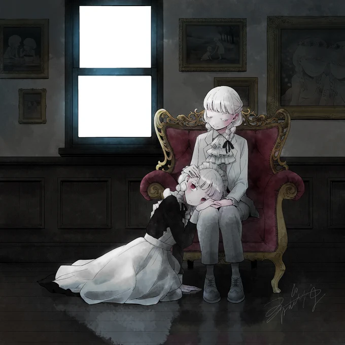 #メイドの日 #創作百合 