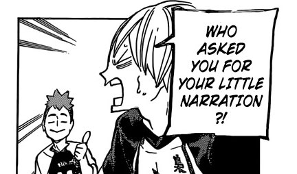 komi narrating konoha's background will never be not funny, maybe he's a comedy actor now, I bet he'd come up with the best ad libs