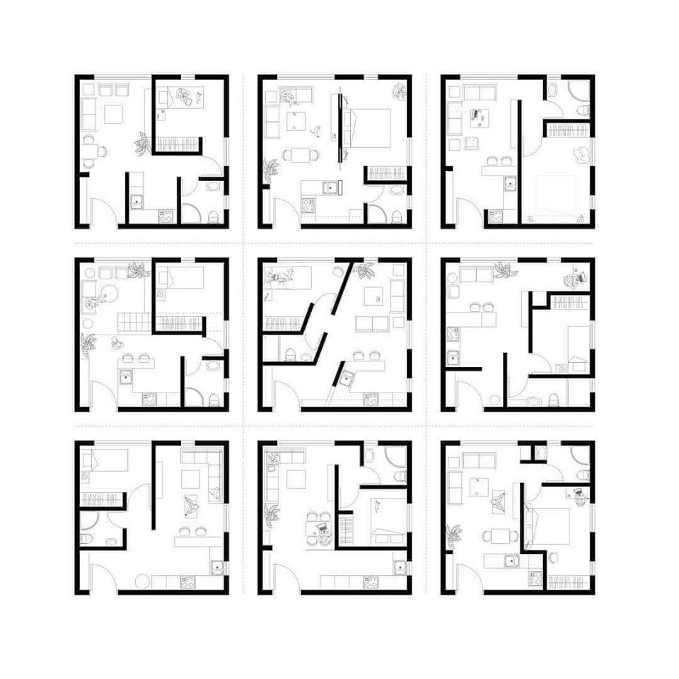 joselukeyroz's tweet image. Pensando en departamentos pequeños ? aquí algunas ideas #Revit2020